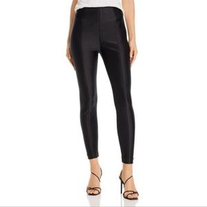 Good American Black Scuba Disco High Waist Ankle Length Skinny Pant
